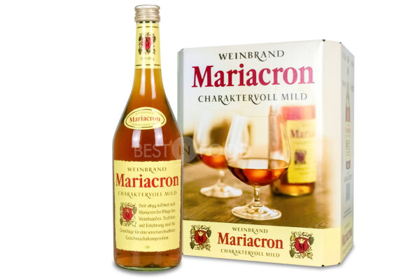 Mariacron Weinbrand  36% Flasche 1x 0,7l