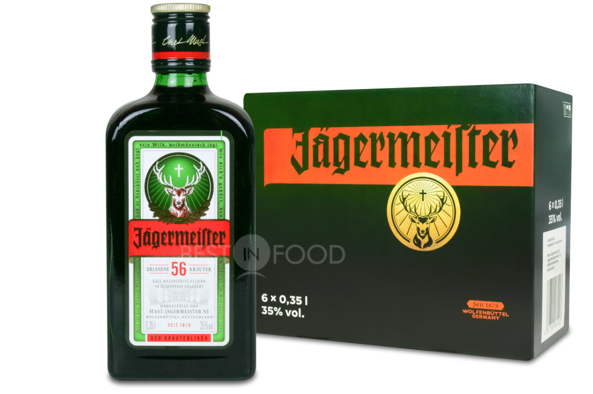 0,35l in 35% Best Jägermeister Kräuter-Likör 1x Flasche | Food