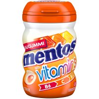 mentos Gum Vitamins Citrus Kaugummi 6x 64g
