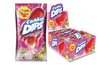 Chupa Chups Crazy Dips Erdbeer Lolli 24x 14g