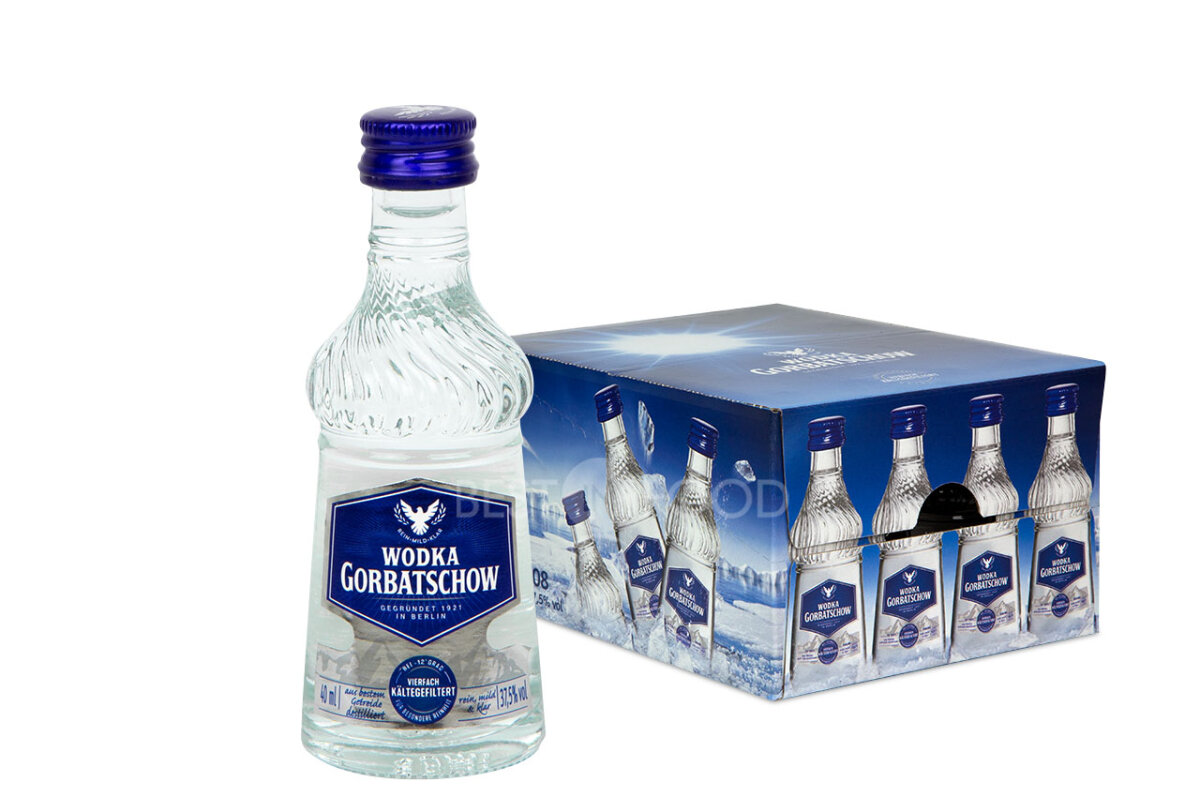 Wodka 0,04l Best Gorbatschow 37,5% Flasche Food in 20x |