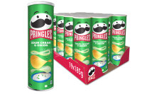 Pringles Sour Cream & Onion Chips Rolle 19x 185g