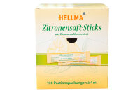 HELLMA Zitronensaft Sticks 100x 4ml Display