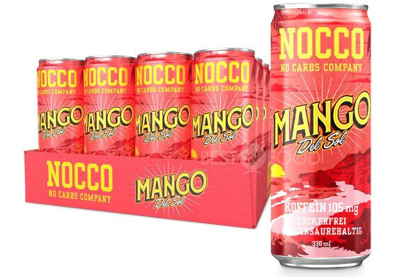 DPG NOCCO BCAA Mango Energy Dose 24x 330ml