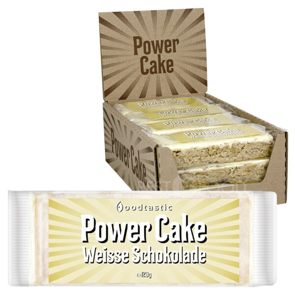 Foodtastic Power Cake Weisse Schokolade 12x 120g
