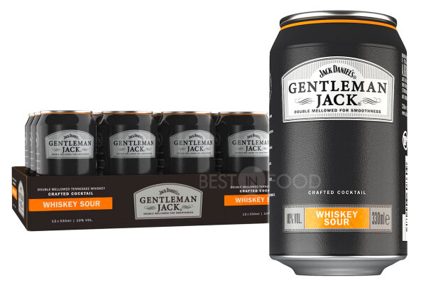 DPG Jack Daniels Gentelman Jack Whiskey Sour 10% Dose 12x 330ml