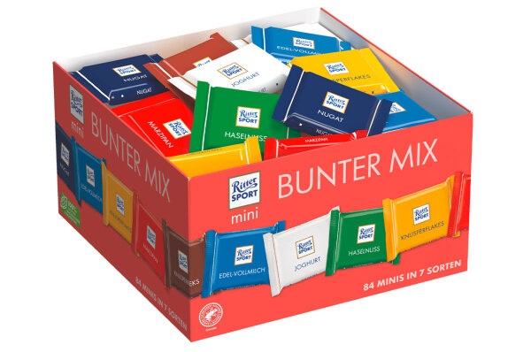 Ritter Sport Mini Bunter Mix Schokolade 84er
