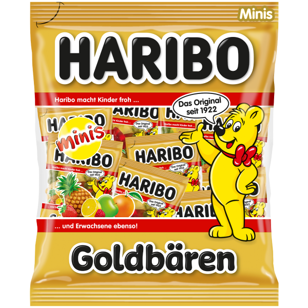 Haribo Goldbären Fruchtgummi je 20 Mini-Beutel 1x 250g