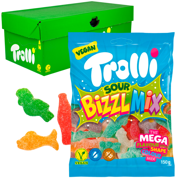 Trolli Sauer Bizzl Mix Fruchtgummi 21x 150g