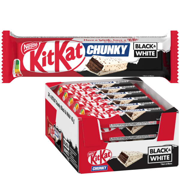 KitKat Chunky Black&White Schokoriegel 24x 42g