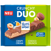 Ritter Sport Crunchy Duo Schokoladen-Tafel 1x 218g