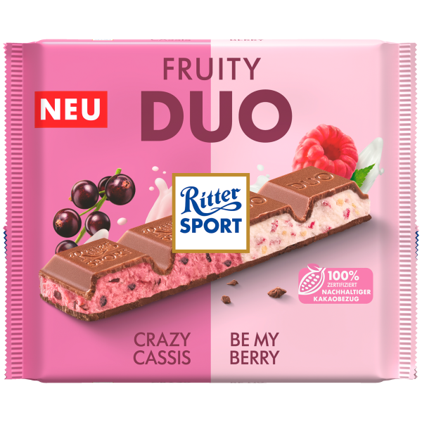 Ritter Sport Fruity Duo Schokoladen-Tafel 1x 218g