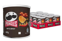 Pringles Hot & Spicy Chips Rolle 12x 40g
