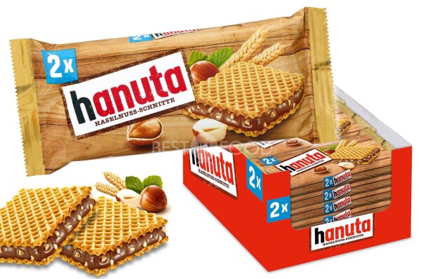 Ferrero Hanuta 2er Big-Pack Haselnusstafel 18x 44g