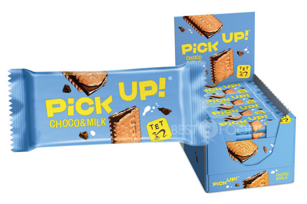 Leibniz Pick Up! Choco & Milk Keks Riegel 24x 28g