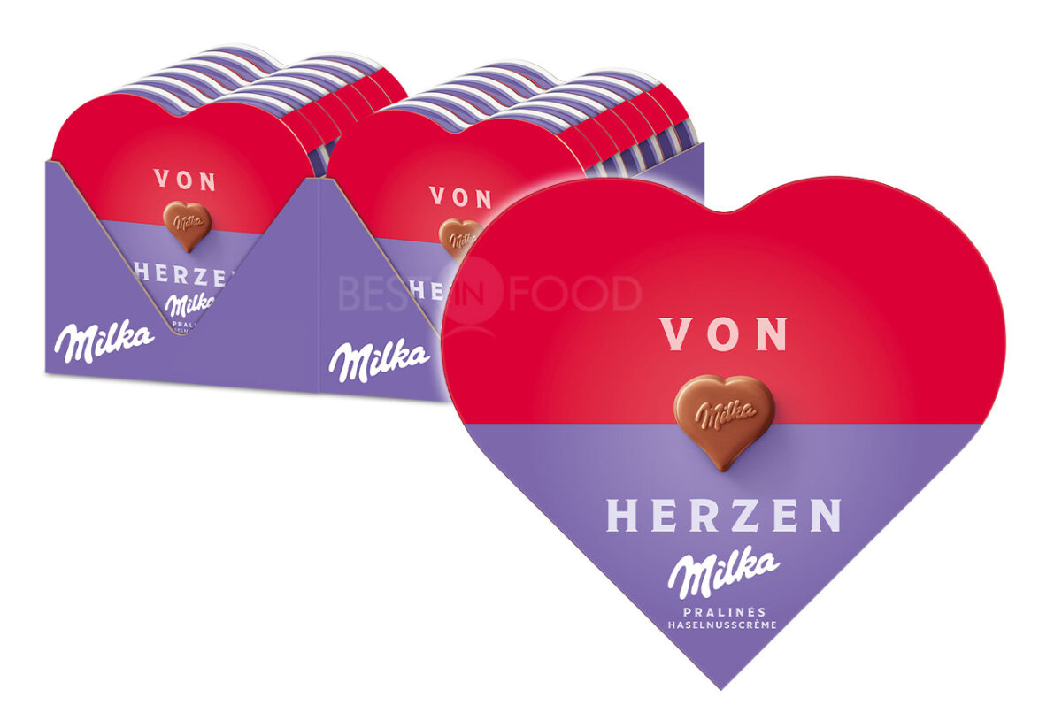 I Love Milka Herz Pralinen 12x 44g | Best in Food Onlineshop
