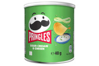Pringles Sour Cream & Onion Chips Rolle 12x 40g
