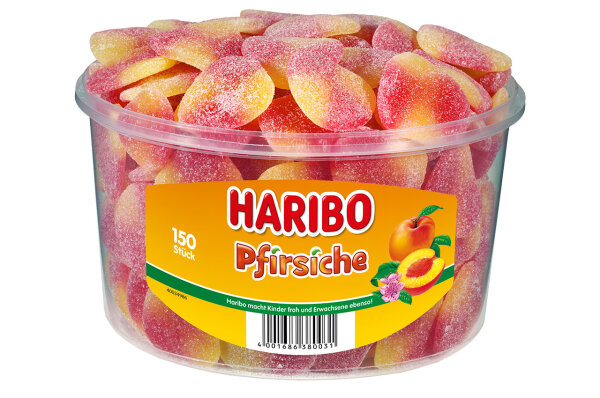 Haribo Pfirsiche Fruchtgummi Dose 150er