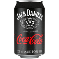 DPG Jack Daniels & Cola 10% Jack Daniels Whiskey Mixgetränk Dose 24x 330ml