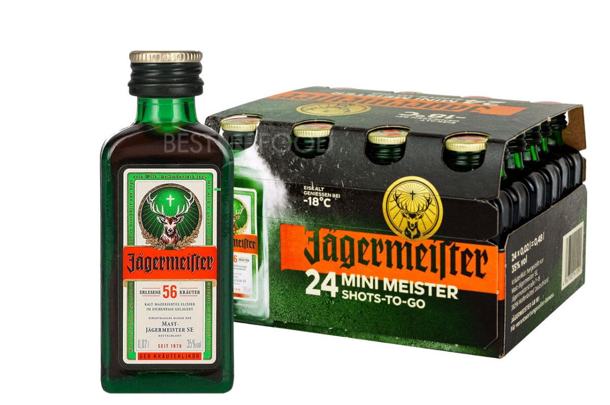 0,02l in Jägermeister 24x 35% Flasche Best | Food Kräuter-Likör