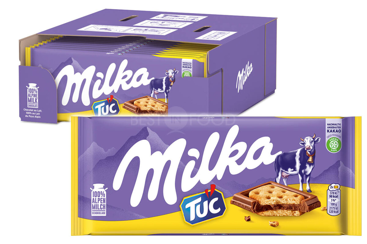 Milka & Tuc Schokoladen-Tafel 18x 87g | Best in Food