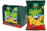 funny-frisch Riffels Naturell Chips Beutel 10x 150g
