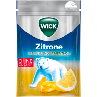 Wick Hustenbonbons Zitrone & Kühlendes Menthol o.Z. Beutel 20x 72g