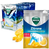 Wick Hustenbonbons Zitrone & Natürliches Menthol o.Z. Beutel 20x 72g